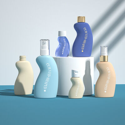 Quality Waist-shaped PET Plastic Bottle Essential Oil Perfume Bottle Facial Essence Bottle Toner Serum Fine Mist Spray Bottle Shampoo Lotion Dispenser Pump Bottles Flip Top Cap Bottles Disc Top Cap Bottles factory